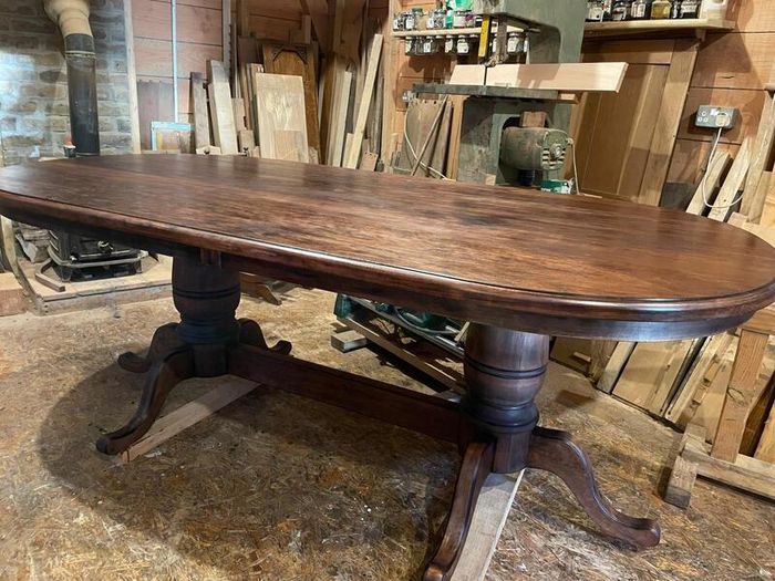 Solid wood dining table