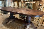 Solid wood dining table