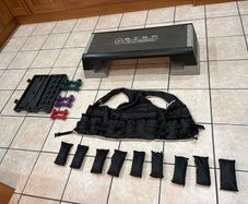 Weighted Gym Vest, Reebok Step, Boxed Dumbbells!!