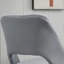 Height-Adjustable Desk Chair with Casters, 360 Swivel, Shell Shape, Foam, 49 x 60 x 79-91 cm, Dark Gray Image 5