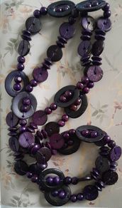Purple - Extra Long - Necklace