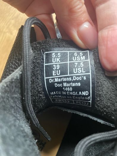 Leather dr martens 1460 boots 5.5