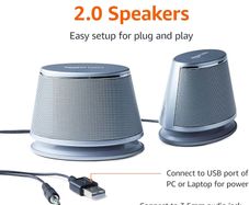 Amazon basics 2.0 Computer Speakers