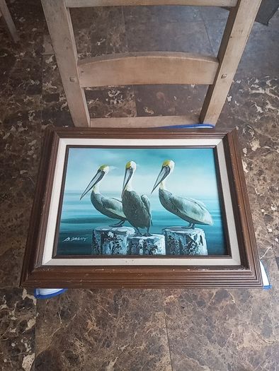 B Grant Pelicans oil on canvas