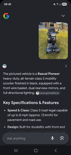 Mobility Scooter Rascal Pioneer