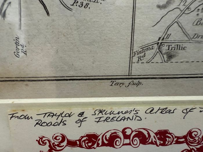 Genuine 18th Century Taylor & Skinners Roads of Ireland (Omagh, Enniskillen and Belleek)