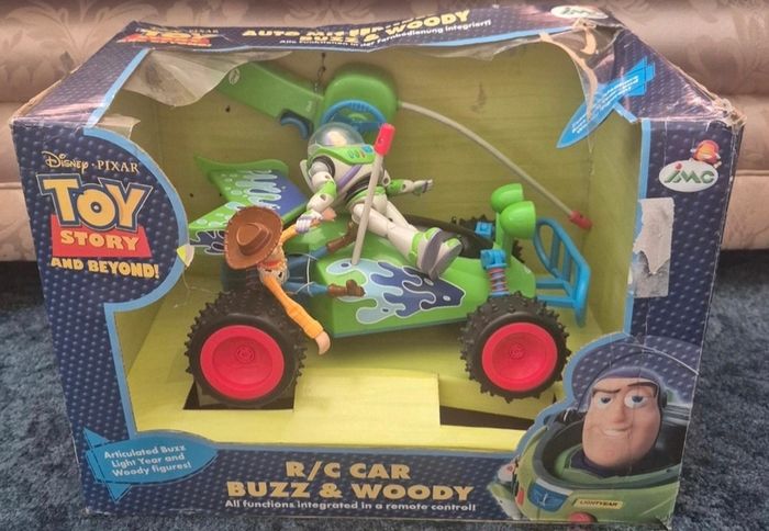 Disney Pixar Toy Story and Beyond Racing RC Car Woody Buzz Lightyear