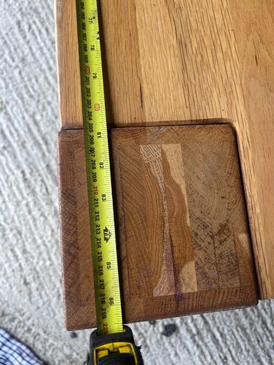 Large solid oak dining table