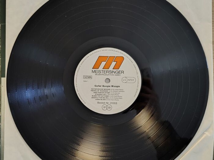 Philadelphia Jerry Ricks & Oscar Klein - Guitar Boogie Woogie Vinyl LP (1979) Electric Blues EX+