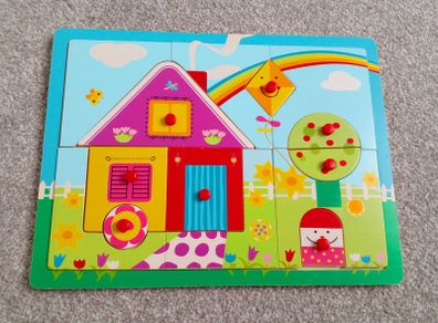 Wooden Kids Developmental Shapes Puzzle