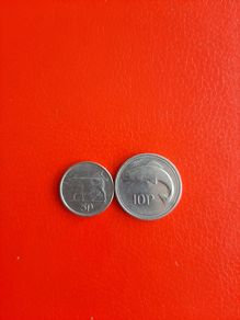 1993 Irish 5p and 10p