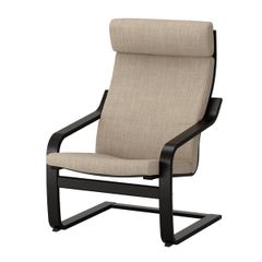 Two IKEA Poang Armchairs