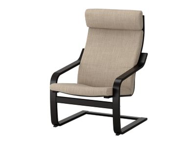 Two IKEA Poang Armchairs