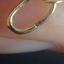 Solid 14 carat gold initial letter B charm pendant Image 3