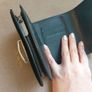 LOUIS VUITTONBlack Electric Epi Leather Joey Wallet Image 3