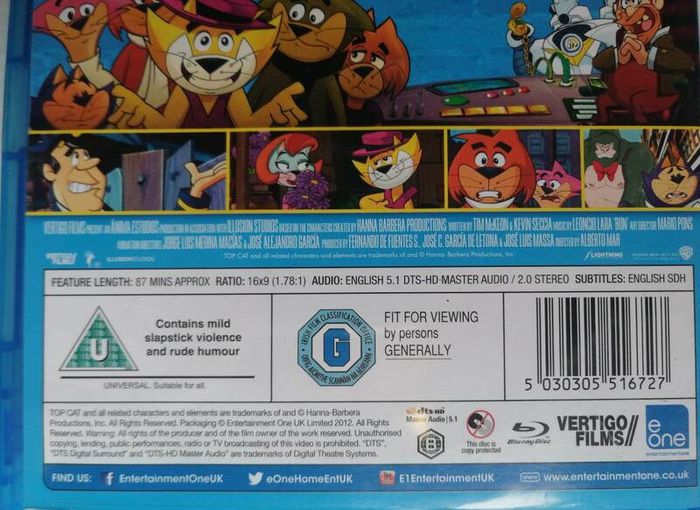 Top Cat: The Movie 3D [2011] [3D Blu-ray Movie]