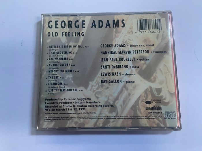 George Adams Old Feeling CD