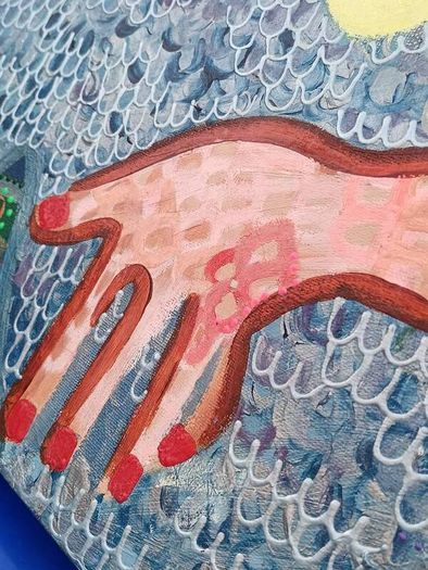 Lucia Cullinane Large Acrylic on Canvas