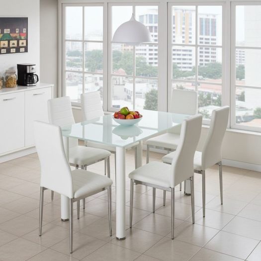 Dining Set with 6 Chairs - Delivery Included