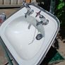 Vintage Enamel Sink Image 5