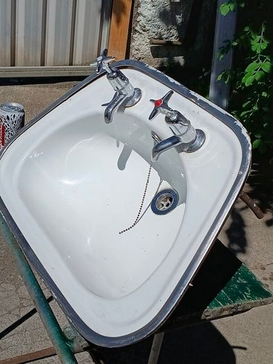 Vintage Enamel Sink
