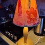 Funky Wood Table Lamp with lampshade. Image 6