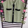 gilet Bnwot Pulz brand houndstooth gilet /waistcoat Image 3