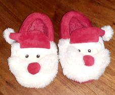 Santa slippers (Size 6/18-36months)