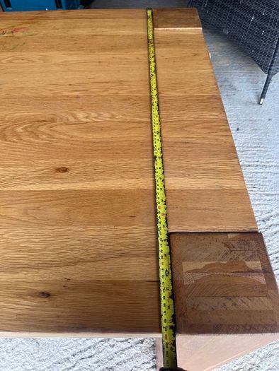 Large solid oak dining table