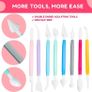 24 Colors Air Dry Clay For Kids With 8 Modelling Clay Tools, Project Booklet & 24 Poly Bags for Sculpting, DIY, Art & Crafts Ultra light, Fine, Soft, Self Drying Foam Clay Perfect Gift for All Ages (FREE SHIPPING) Image 5
