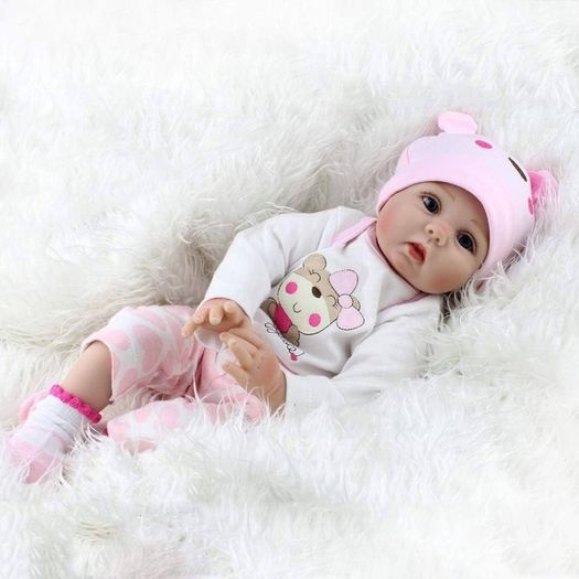 FREE 3 DAY SHIPPING 22 "Reborn Doll female Doll Realistic Soft Silicone vinyl Baby Doll toy birthday Gift