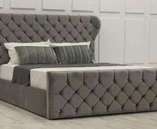 New Double & King Size Bed Frame With Mattress Opt