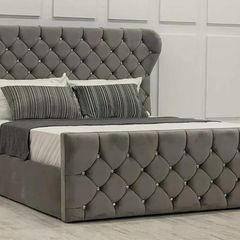 New Double & King Size Bed Frame With Mattress Opt