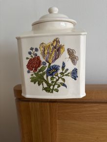 Masons Ironstone Tea Caddy Botanical Collection