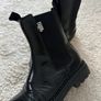 Karl Lagerfeld black leather boots (UK2/EU34) Image 4
