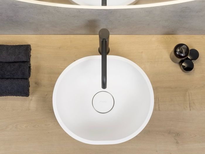 Matt White Countertop Washbasin