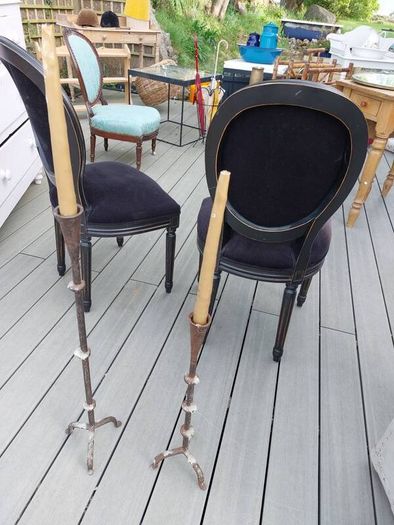 Chairs Carvers x2 Contemporary Vintage_ reduced