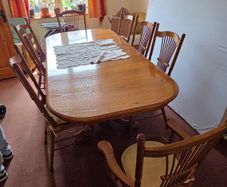 Oak Dining Table & Chairs