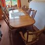 Oak Dining Table & Chairs Image 9
