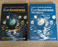 Junior Certificate Euro Business third edition text book & workbook