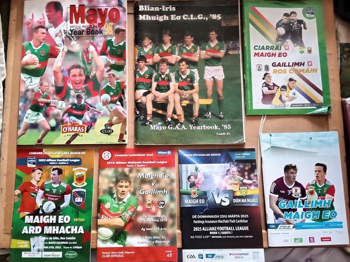 Two Vintage Mayo GAA Yearbooks And Five Programmes