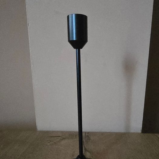 Black candle holder 21cm
