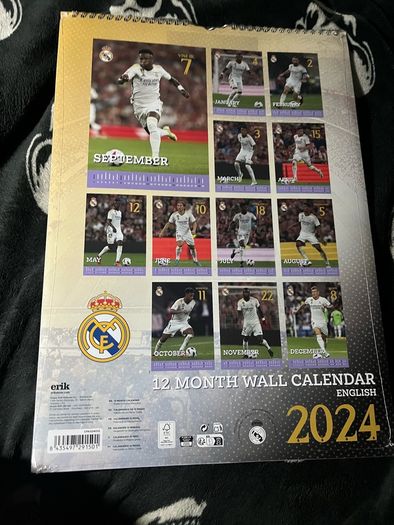 Real Madrid calendar 2024