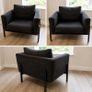 IKEA Armchair / Lounge Chair - Very Dark Navy/Black - Excellent Condition Image 2