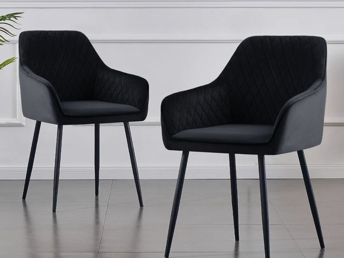 Velvet beauty chair
