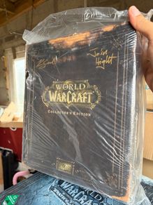 world of warcraft ce empty box signed