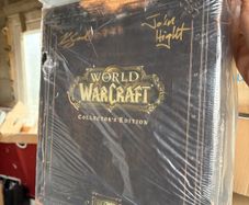 world of warcraft ce empty box signed