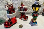 8 glass Christmas Tree decorations