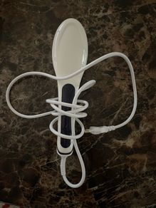 Heat brush straightener
