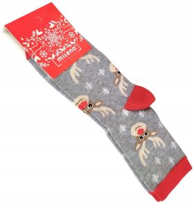 Children's socks MILENA Christmas Reindeer